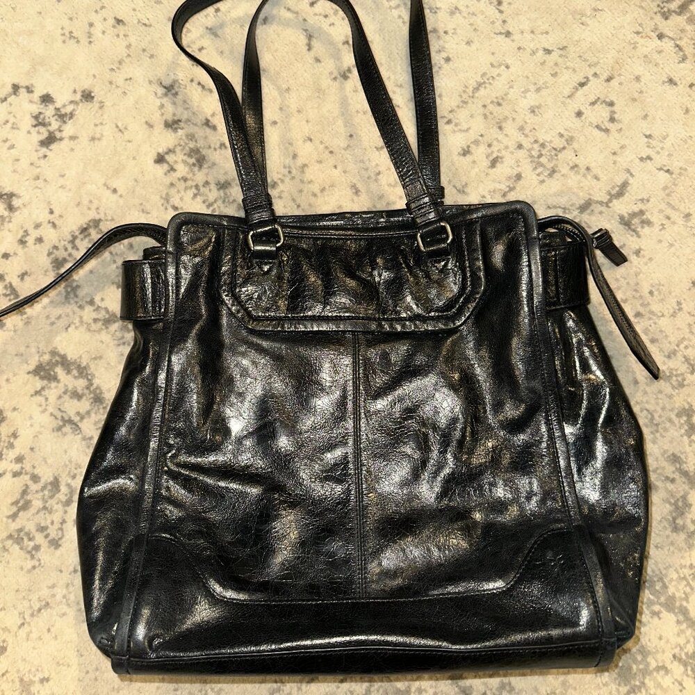 Frye Black Leather Tote Bag/Briefcase